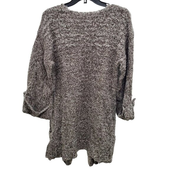 Spanner Women's‎ Vintage Grey White Fluffy Faux Fur Split Front Roll Cardigan S - Picture 8 of 8